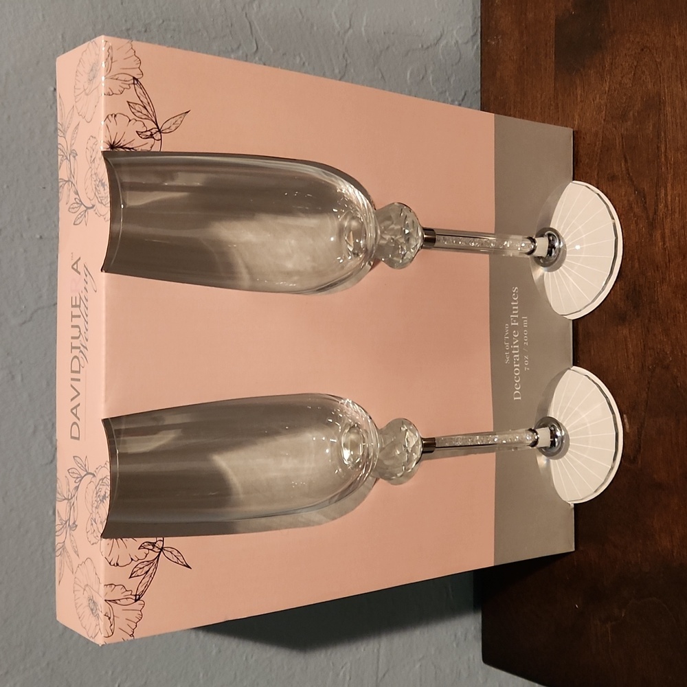 Wedding flutes David tutera. Set of 2